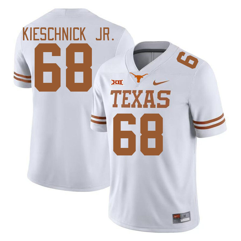 Men #68 Brooks Kieschnick Jr. Texas Longhorns College Football Jerseys Stitched Sale-Black